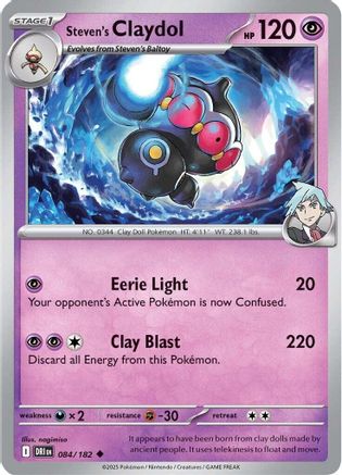 Steven's Claydol (084/182) [SV10 Destined Rivals] - Uncommon
