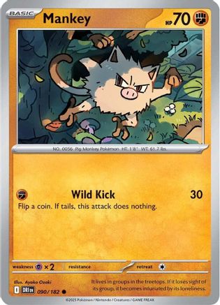 Mankey (090/182) [SV10 Destined Rivals] - Common