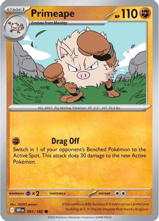 Primeape (091/182) [SV10 Destined Rivals] - Common