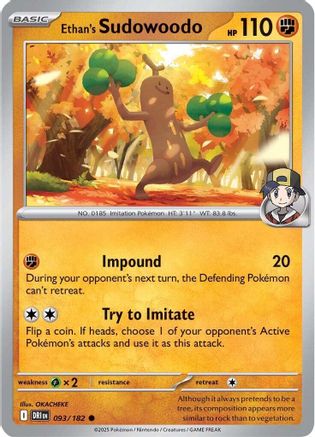 Ethan's Sudowoodo (093/182) [SV10 Destined Rivals] - Common