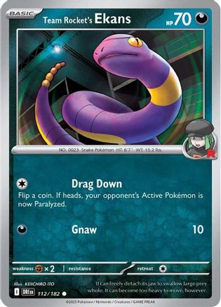 Team Rocket's Ekans (112/182) [SV10 Destined Rivals] - Common