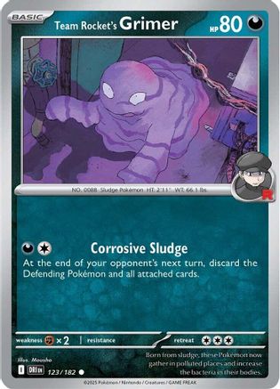 Team Rocket's Grimer (123/182) [SV10 Destined Rivals] Reverse Holofoil - Common