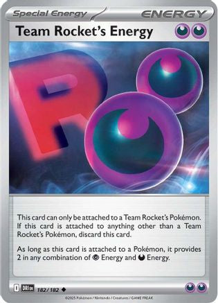 Team Rocket's Energy (182/182) [SV10 Destined Rivals] - Uncommon