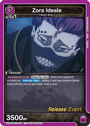 Zora Ideale (UEPR/BCV-1-008) - UE08BT Black Clover Release Event Cards