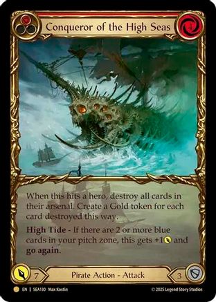 Conqueror of the High Seas (Treasure) (SEA130) - High Seas Cold Foil