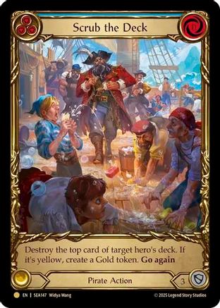 Scrub the Deck (Treasure) (SEA147) - High Seas Cold Foil