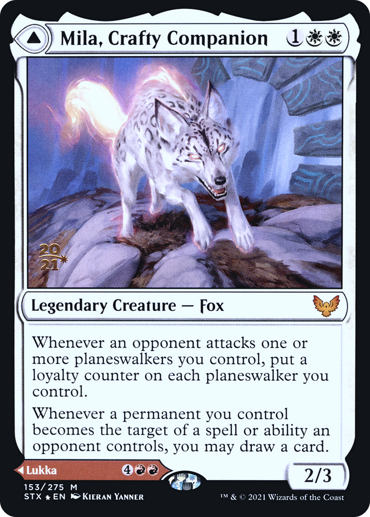 Mila, Crafty Companion (PRE-153) [Strixhaven: School of Mages Promos] Foil