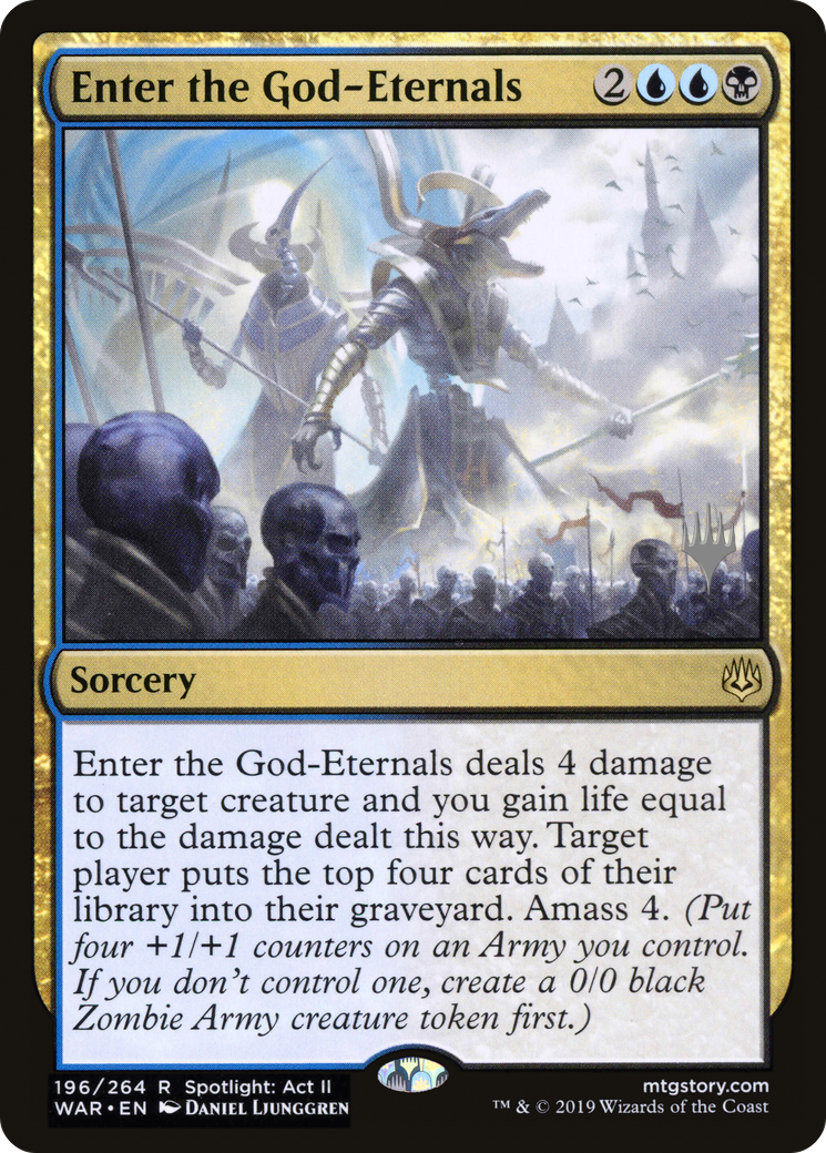 Enter the God-Eternals (PPELD-196) [Promo Pack: War of the Spark Promos]