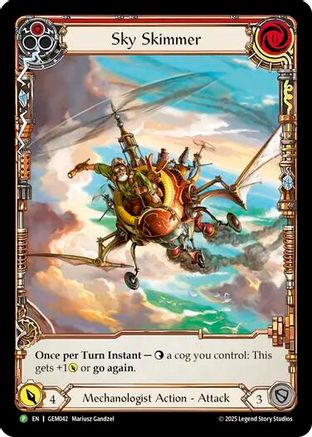 Sky Skimmer (Red) (GEM042) - GEM Pack 2 Rainbow Foil