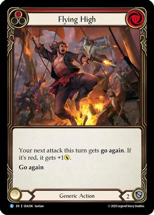 Flying High (Red) (SEA206) - High Seas Rainbow Foil