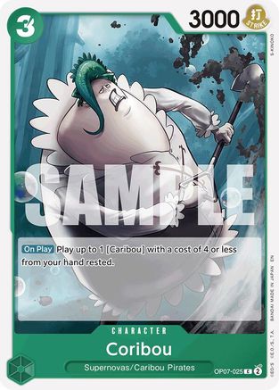 Coribou (Reprint) (OP07-025) - Starter Deck 24: GREEN Jewelry Bonney