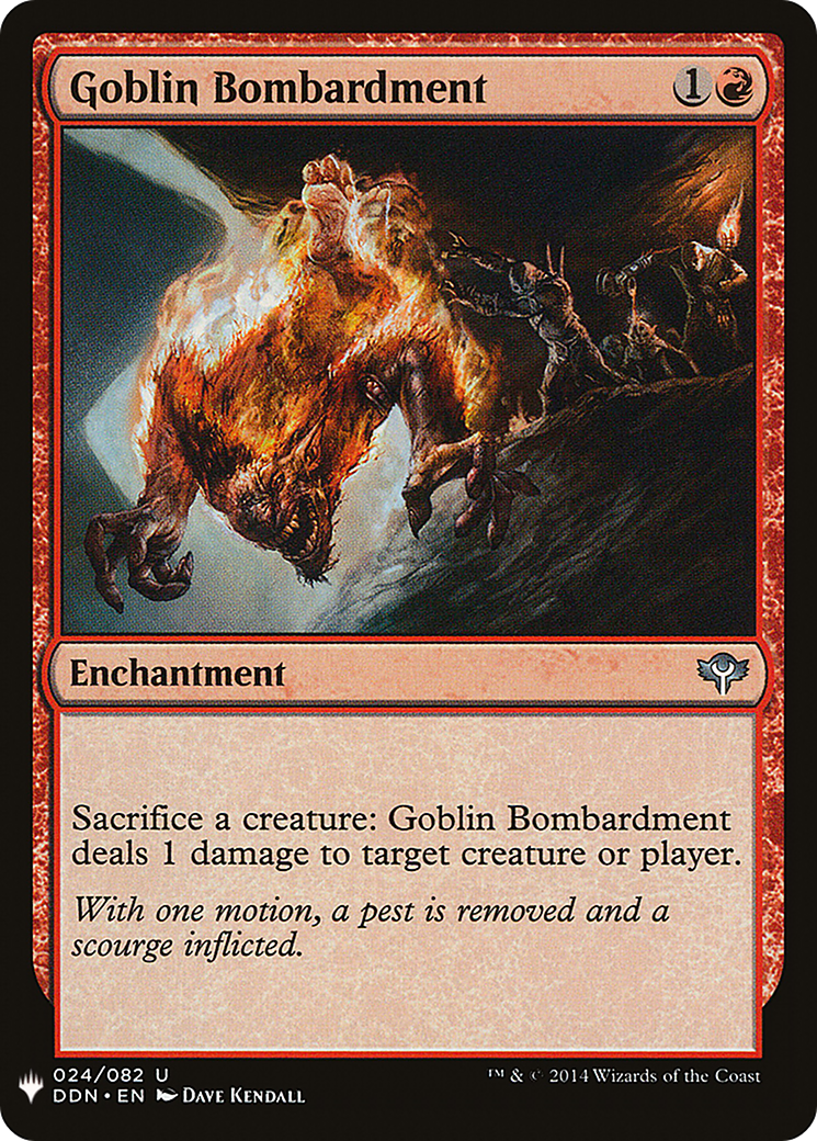 Goblin Bombardment (LIST-024) [The List]