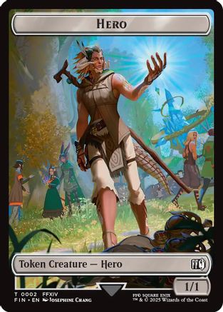 Hero (0002) // Copy (0001) Double-Sided Token (FIN-2 // 1) [FINAL FANTASY] Foil