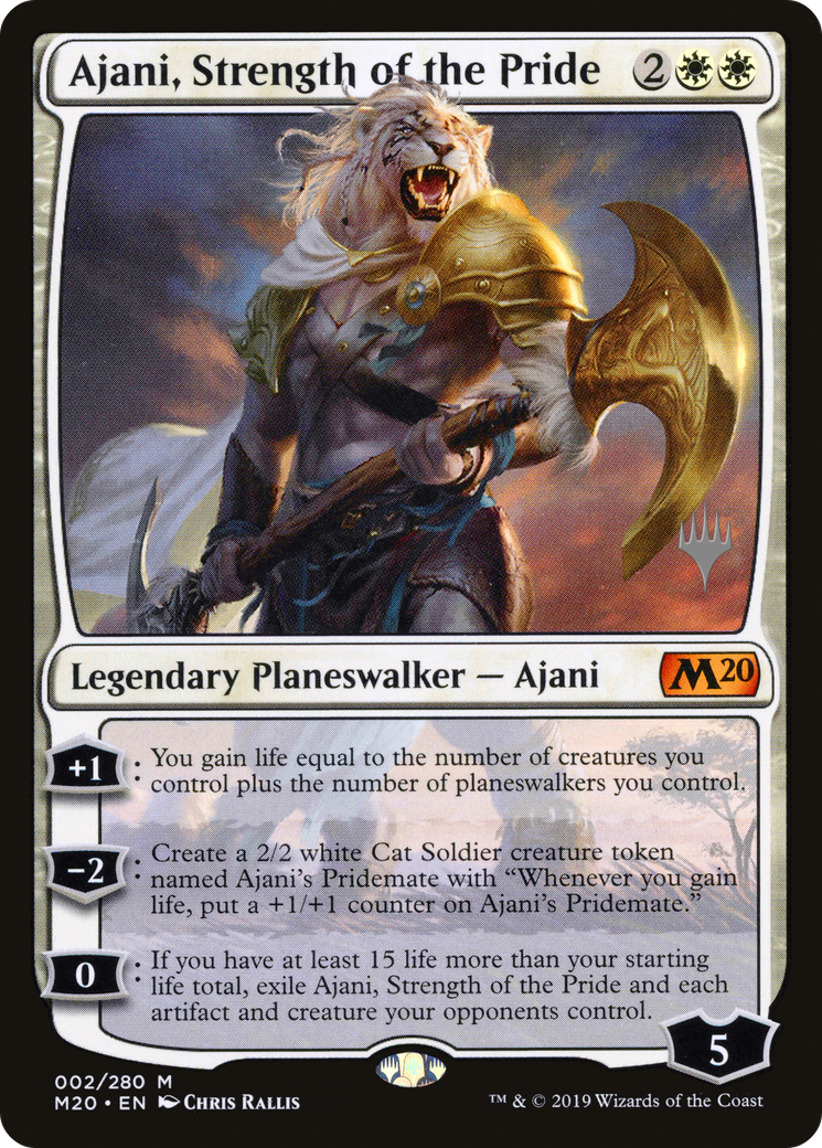 Ajani, Strength of the Pride (PPM20-002) [Promo Pack: Core Set 2020 Promos]