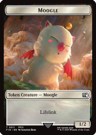 Moogle (0011) // Copy (0001) Double-Sided Token (FIN-11 // 1) [FINAL FANTASY]