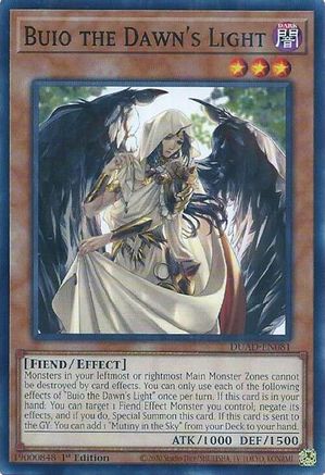 Buio the Dawn's Light (Common) (DUAD-EN081) - Duelist's Advance 1st Edition