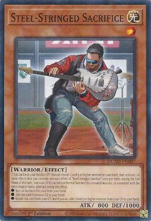 Steel-Stringed Sacrifice (Common) (DUAD-EN087) - Duelist's Advance 1st Edition