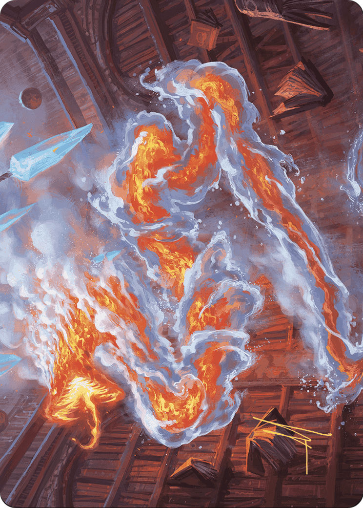 Scalding Viper // Scalding Viper (AWOE-041) (Borderless) [Wilds of Eldraine Art Series]