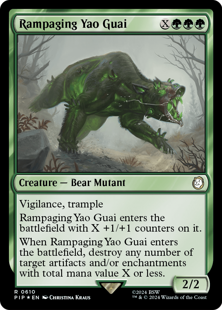 Rampaging Yao Guai (Surge Foil) (PIP-610) [Fallout] Foil