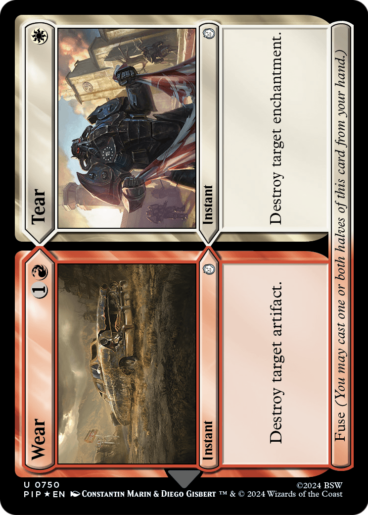 Wear // Tear (Surge Foil) (PIP-750) [Fallout] Foil