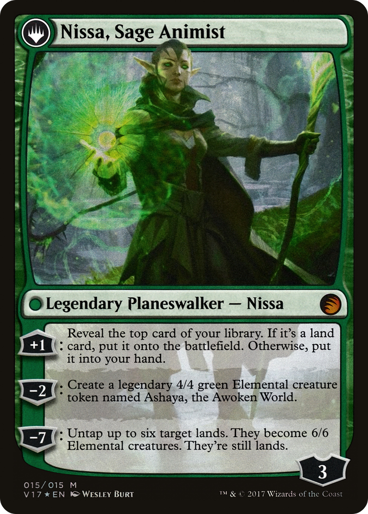 Nissa, Vastwood Seer (V17-015) [From the Vault: Transform] Foil