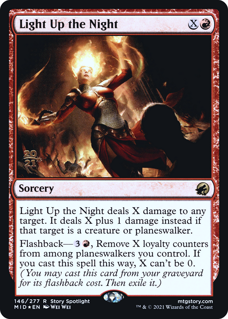 Light Up the Night (PRE-146) [Innistrad: Midnight Hunt Promos] Foil