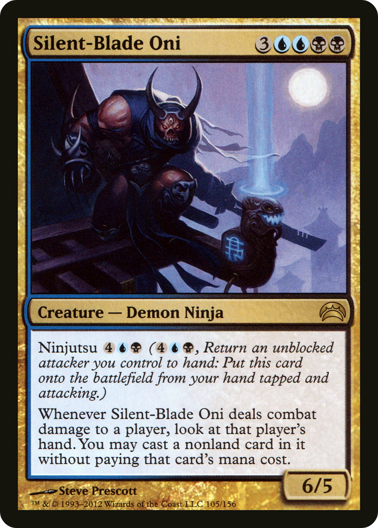 Silent-Blade Oni (PC2-105) [Planechase 2012] Foil