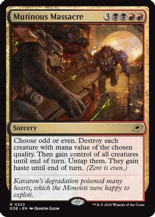 Mutinous Massacre (EOE-222) [Edge of Eternities] Foil