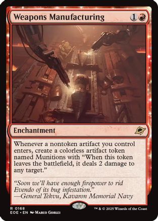 Weapons Manufacturing (EOE-168) [Edge of Eternities] Foil
