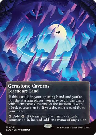 Gemstone Caverns (EOS-061) (Borderless) [Edge of Eternities: Stellar Sights] Foil