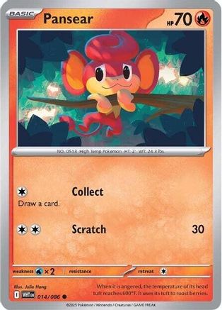 Pansear (014/086) [SV White Flare] - Common