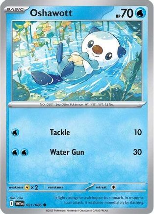 Oshawott (021/086) [SV White Flare] Reverse Holofoil - Common