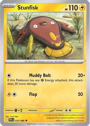 Stunfisk (035/086) [SV White Flare] - Uncommon
