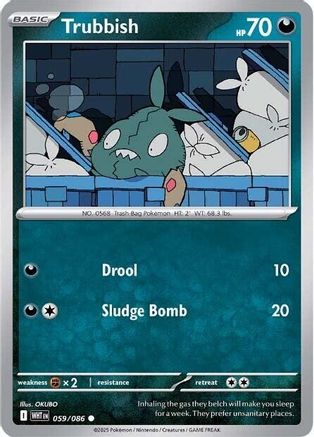 Trubbish (059/086) [SV White Flare] Reverse Holofoil - Common