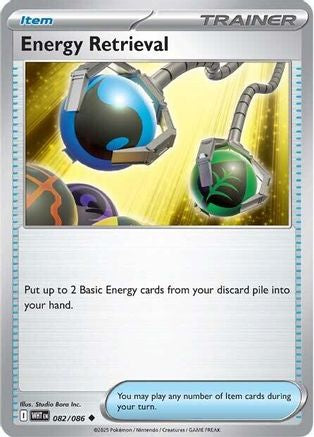 Energy Retrieval (082/086) [SV White Flare] Reverse Holofoil - Uncommon