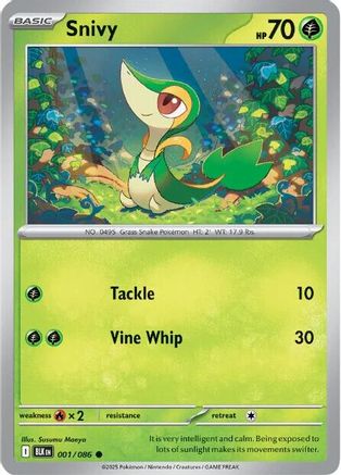Snivy (001/086) [SV Black Bolt] - Common