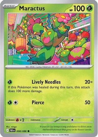 Maractus (008/086) [SV Black Bolt] Reverse Holofoil - Common
