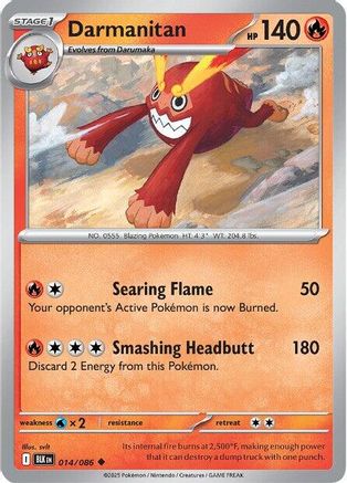 Darmanitan (014/086) [SV Black Bolt] - Uncommon