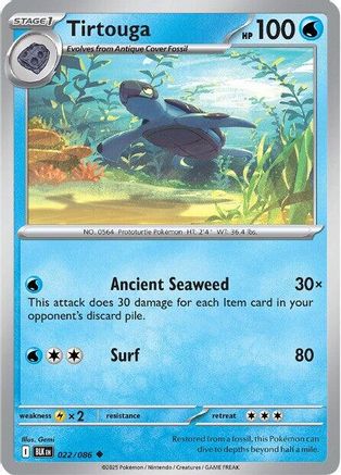 Tirtouga (022/086) [SV Black Bolt] - Uncommon