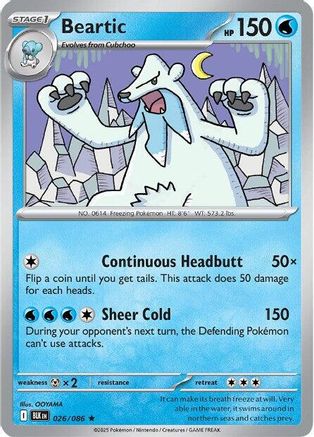 Beartic (026/086) [SV Black Bolt] Reverse Holofoil - Rare