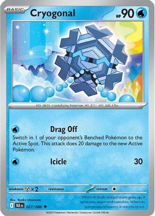 Cryogonal (027/086) [SV Black Bolt] Reverse Holofoil - Uncommon