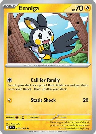 Emolga (029/086) [SV Black Bolt] - Common