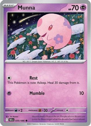Munna (035/086) [SV Black Bolt] Reverse Holofoil - Common
