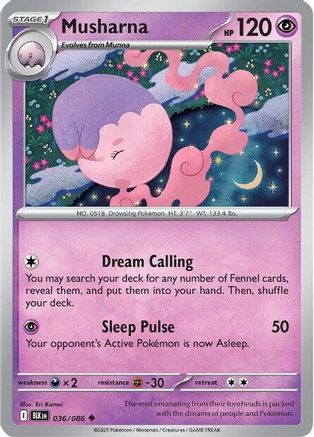 Musharna (036/086) [SV Black Bolt] - Uncommon