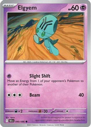 Elgyem (040/086) [SV Black Bolt] Reverse Holofoil - Common
