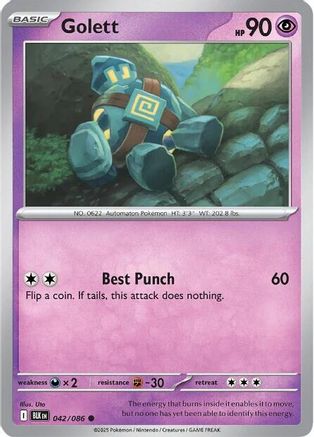 Golett (042/086) [SV Black Bolt] Reverse Holofoil - Common