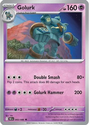 Golurk (043/086) [SV Black Bolt] - Uncommon