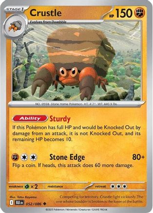 Crustle (052/086) [SV Black Bolt] Reverse Holofoil - Uncommon