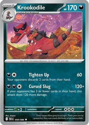 Krookodile (059/086) [SV Black Bolt] Holofoil - Uncommon