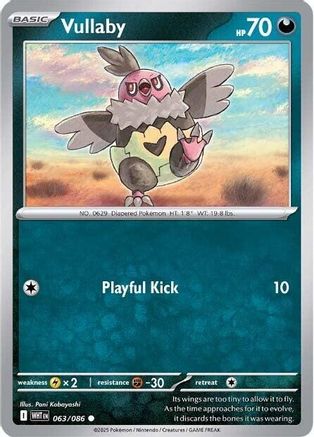Vullaby (063/086) [SV White Flare] Reverse Holofoil - Common